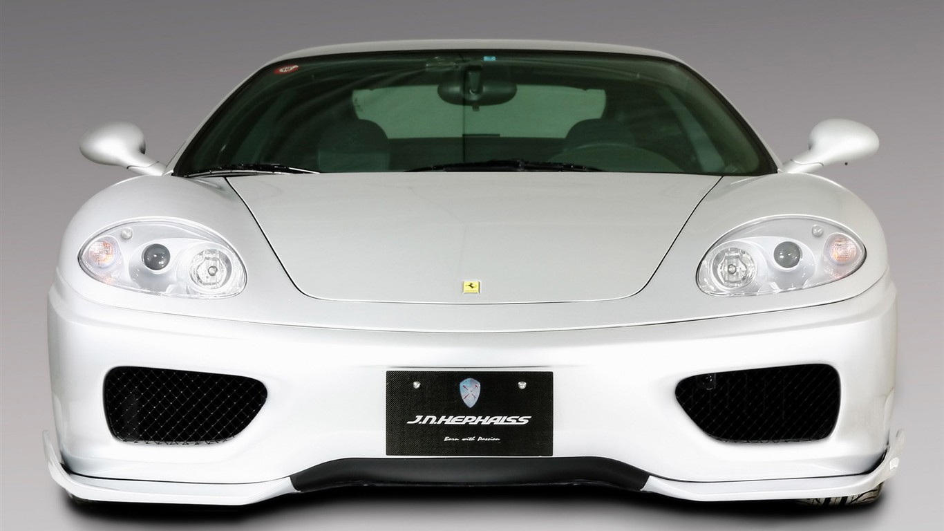 bílá lebka Ferrari F430 tapety #6 - 1366x768