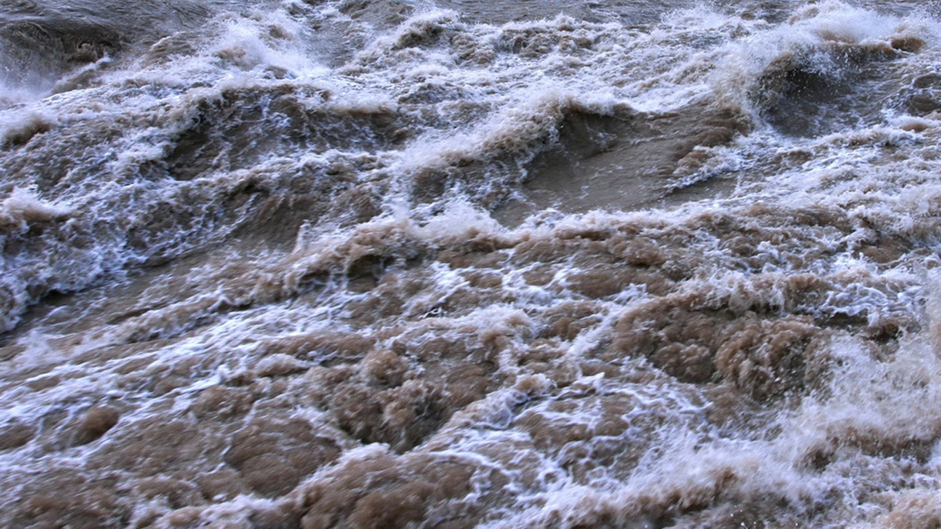 Neustále proudící Žlutá řeka - Hukou Waterfall cestovních poznámek (Minghu Metasequoia práce) #14 - 1366x768