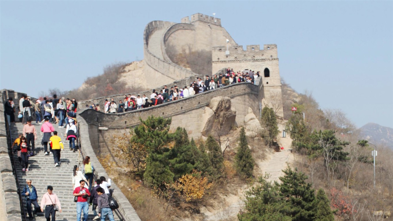 Beijing Tour - Grande Muraille de Badaling (œuvres GGC) #10 - 1366x768