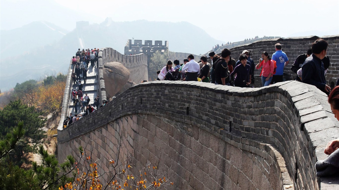 Beijing Tour - Gran Muralla Badaling (obras GGC) #14 - 1366x768