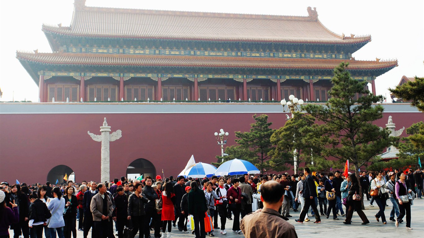 Тур Пекин - на площади Тяньаньмэнь (GGC работ) #3 - 1366x768