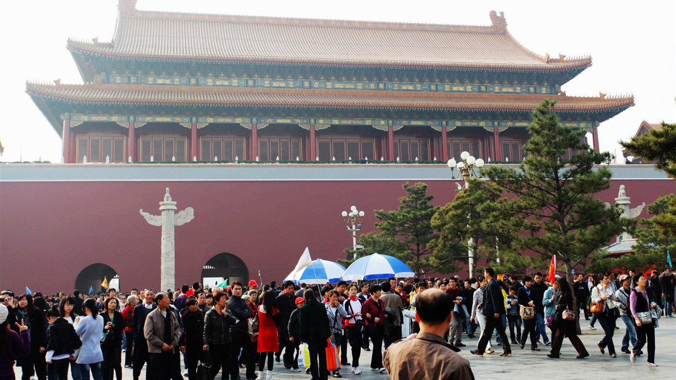 Tour de Beijing - la place Tiananmen (œuvres GGC) #3 - 1366x768