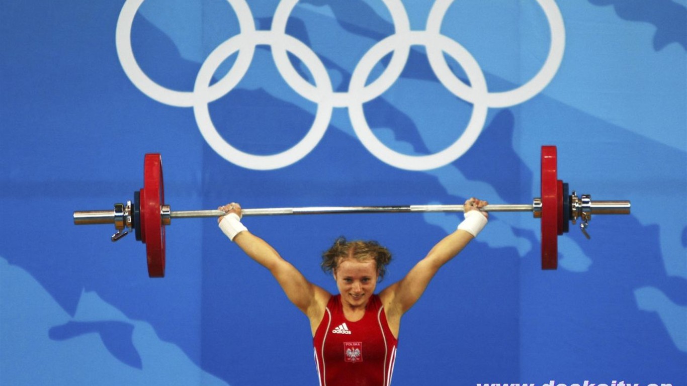 Beijing Olympics Weightlifting Wallpaper #4 - 1366x768
