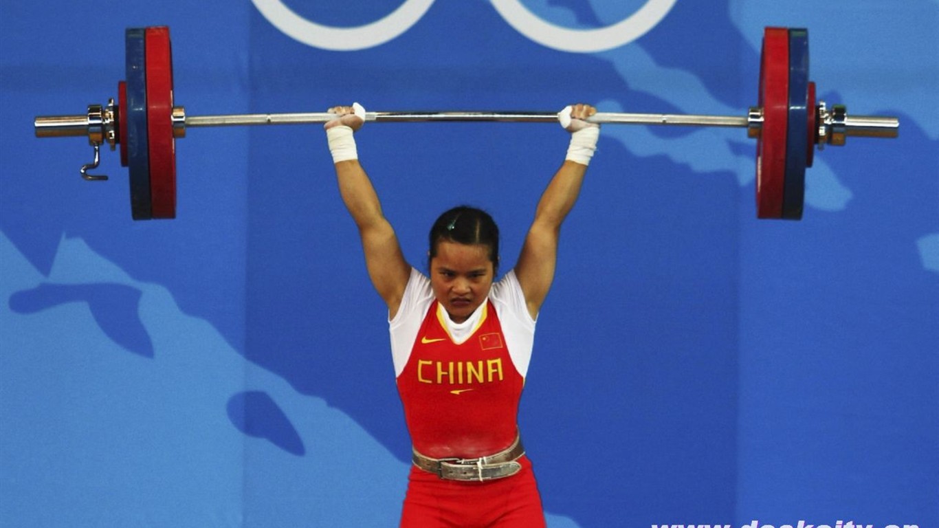 Beijing Olympics Weightlifting Wallpaper #9 - 1366x768