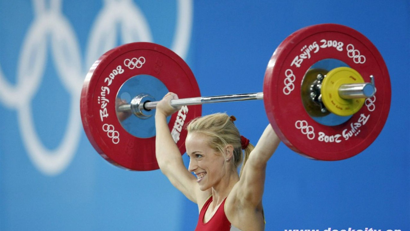 Beijing Olympics Weightlifting Wallpaper #12 - 1366x768