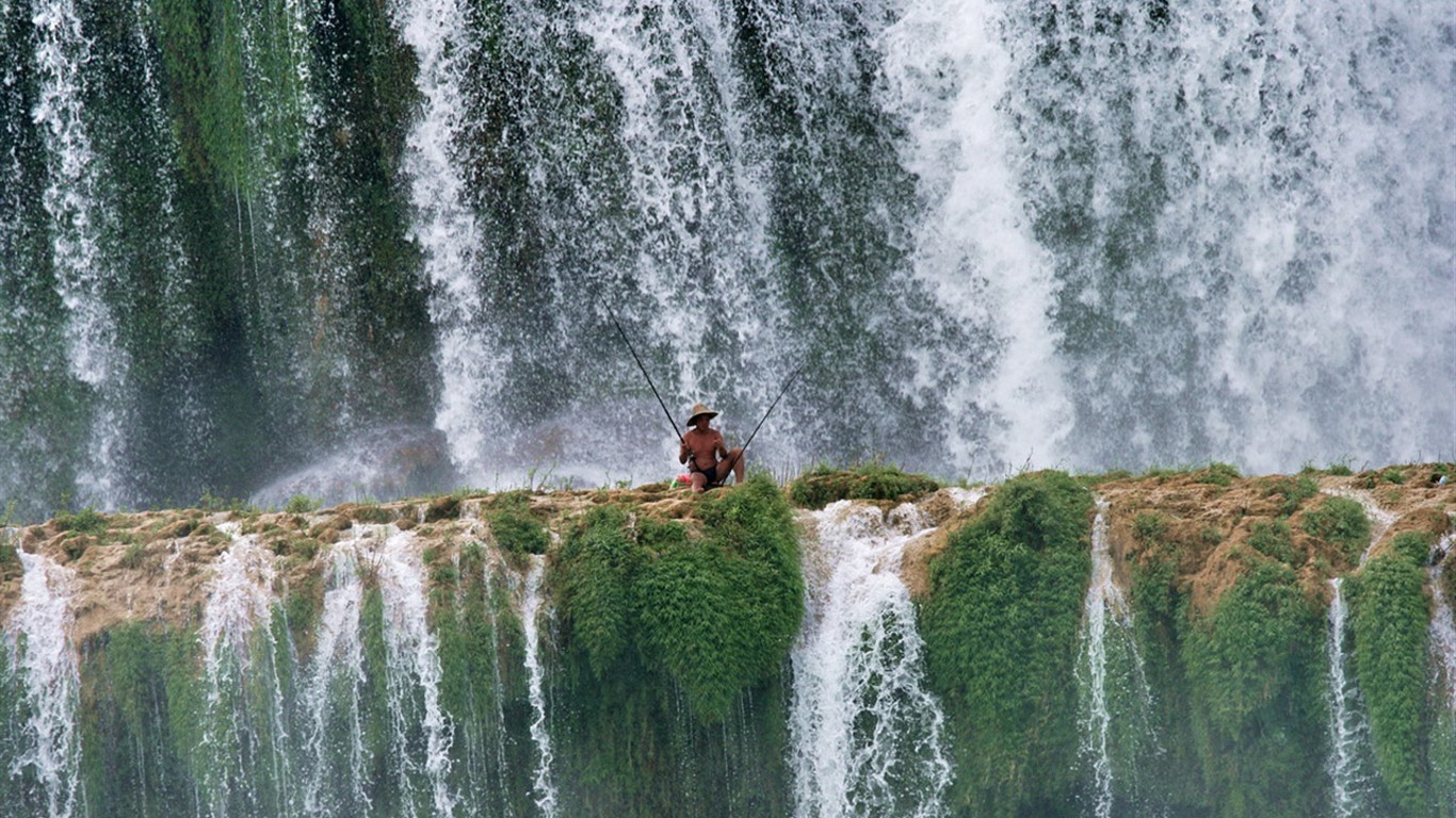 Detian Falls (Minghu Metasequoia práce) #7 - 1366x768