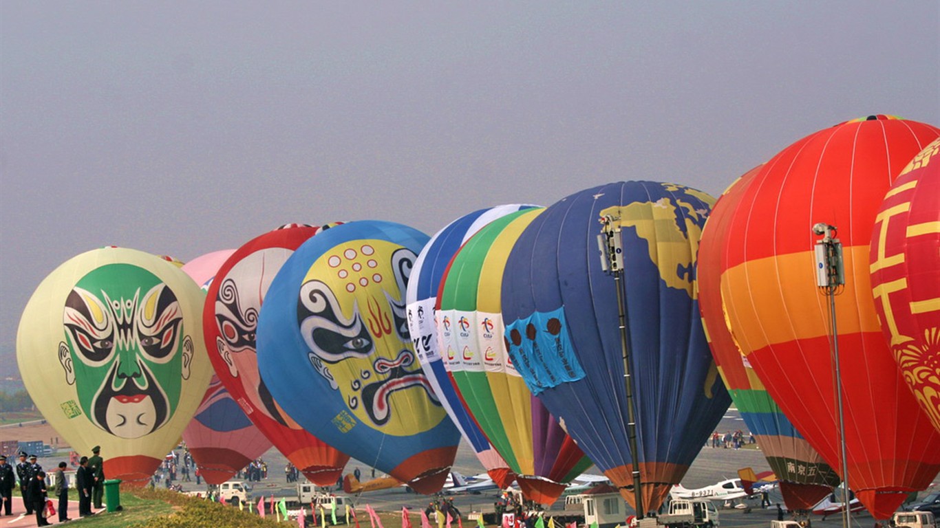 El Festival Aéreo Internacional de Deportes para Vistazo (Minghu obras Metasequoia) #3 - 1366x768