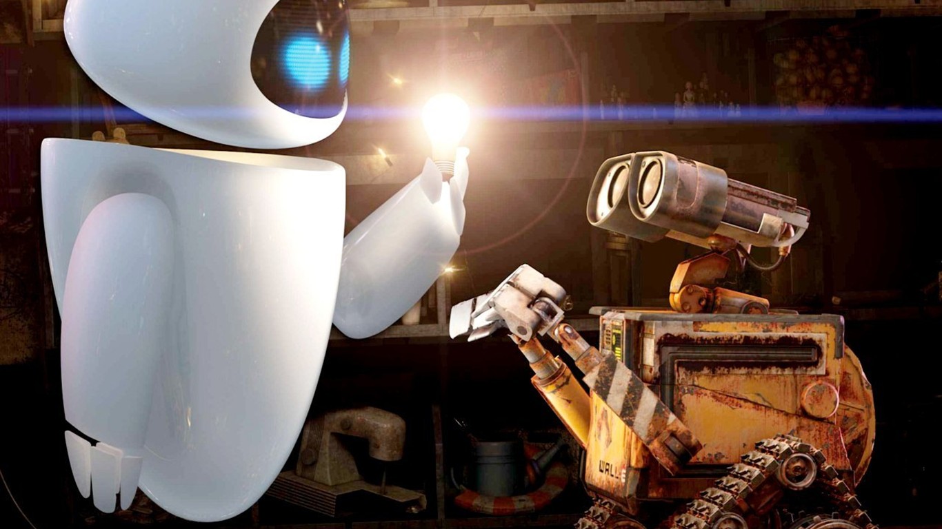 Robot WALL E Story fond d'écran #13 - 1366x768