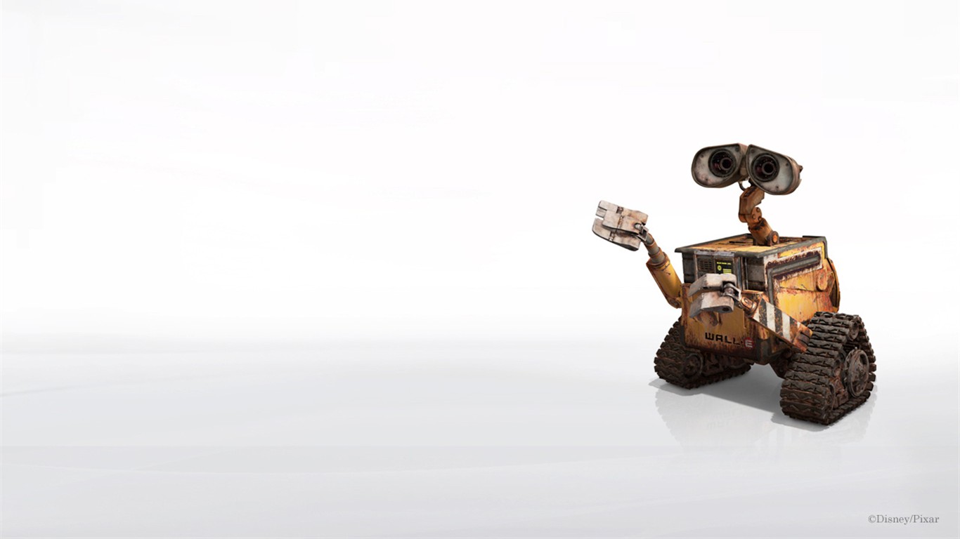 WALL E Robot historia de fondo de pantalla #25 - 1366x768