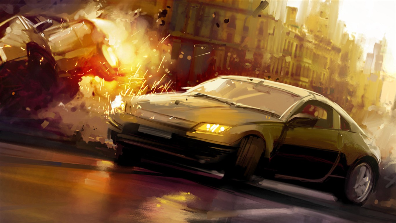 Racing Games Computer Wallpaper #37 - 1366x768