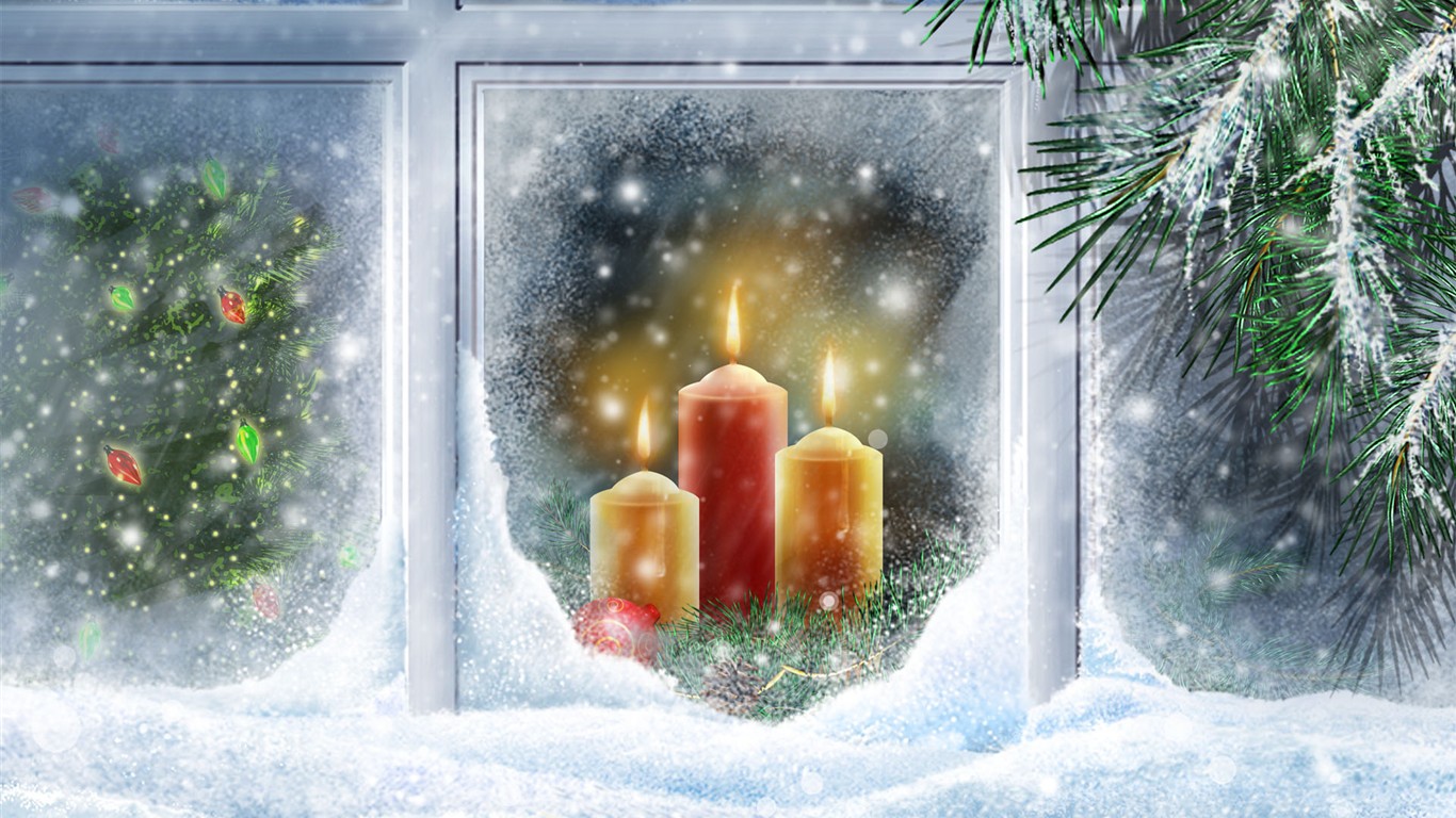 クリスマステーマのHD画像(2) #1 - 1366x768