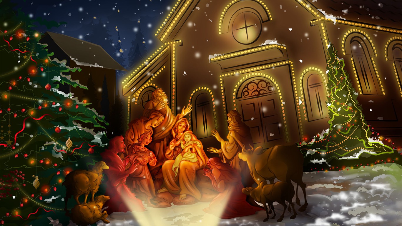 Christmas Theme HD Bilder (2) #2 - 1366x768