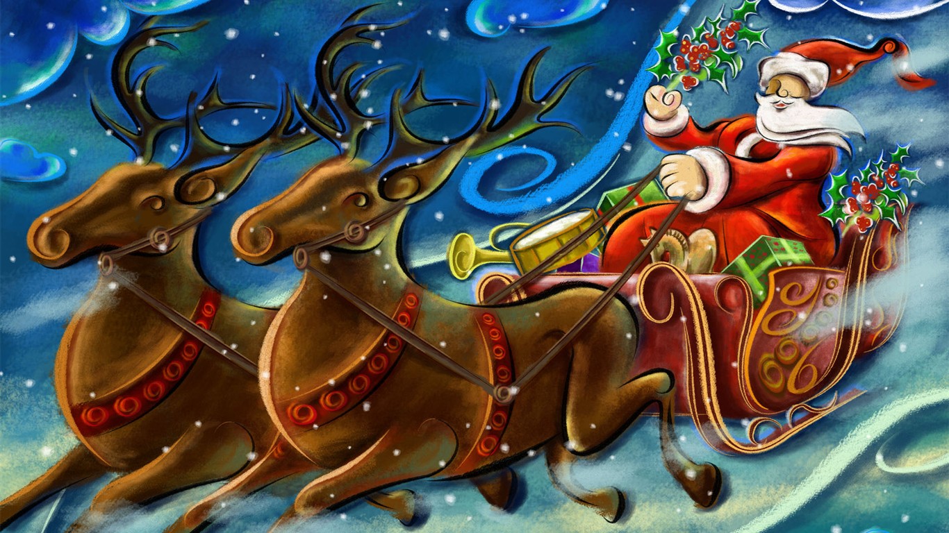 Christmas Theme HD Wallpapers (2) #27 - 1366x768