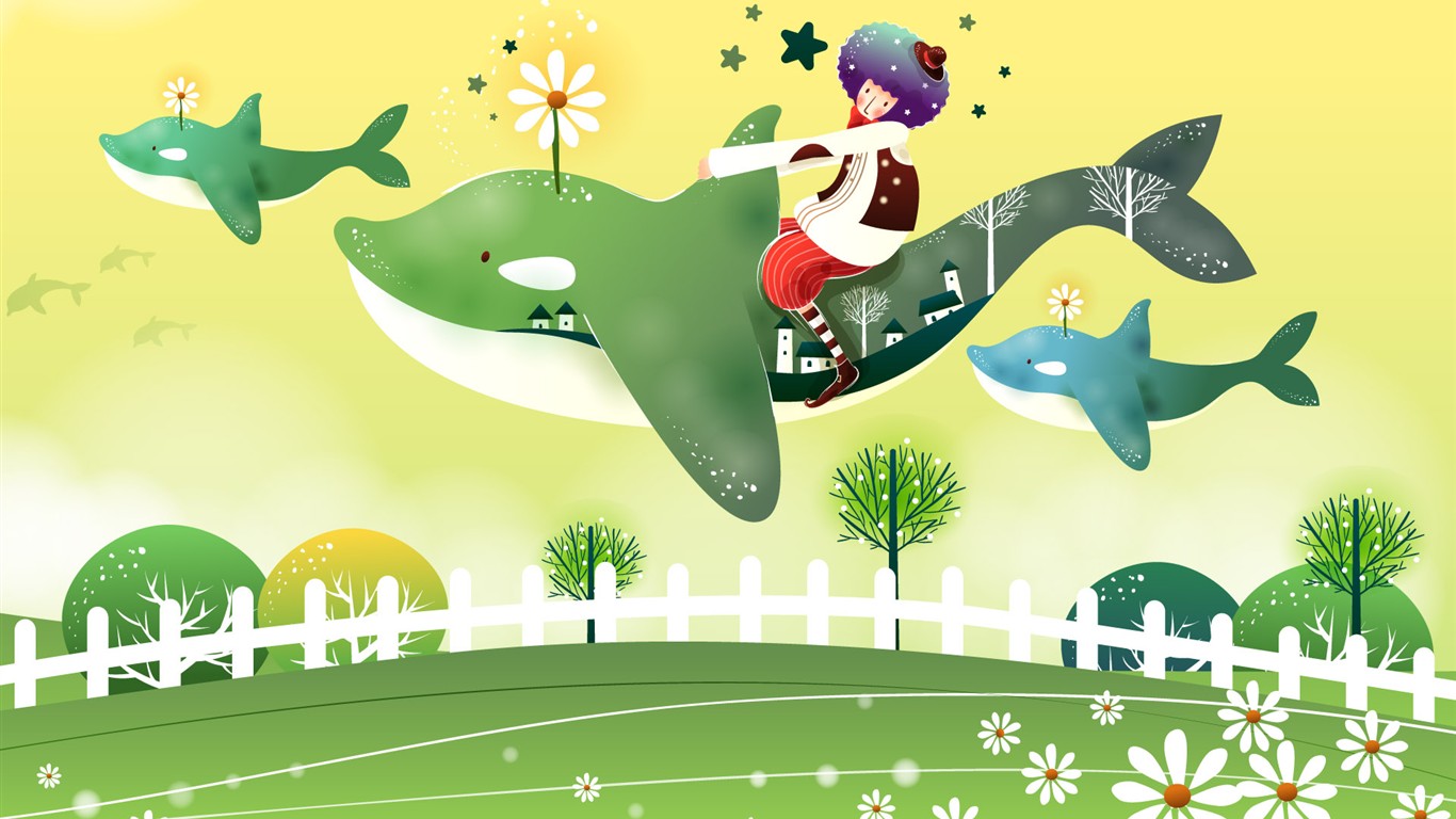 Fairy Tale Dreams Cartoon Wallpapers #5 - 1366x768