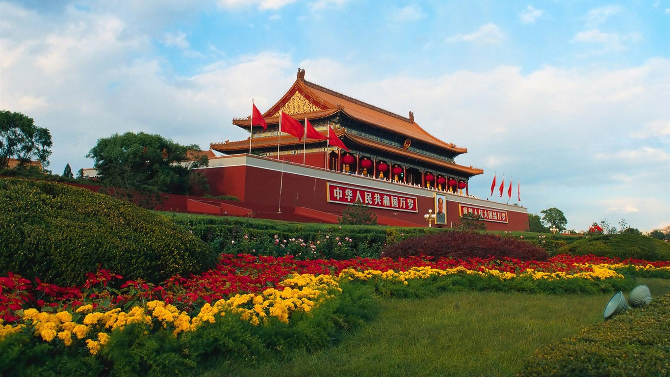 古典と現代北京の風景 #1 - 1366x768