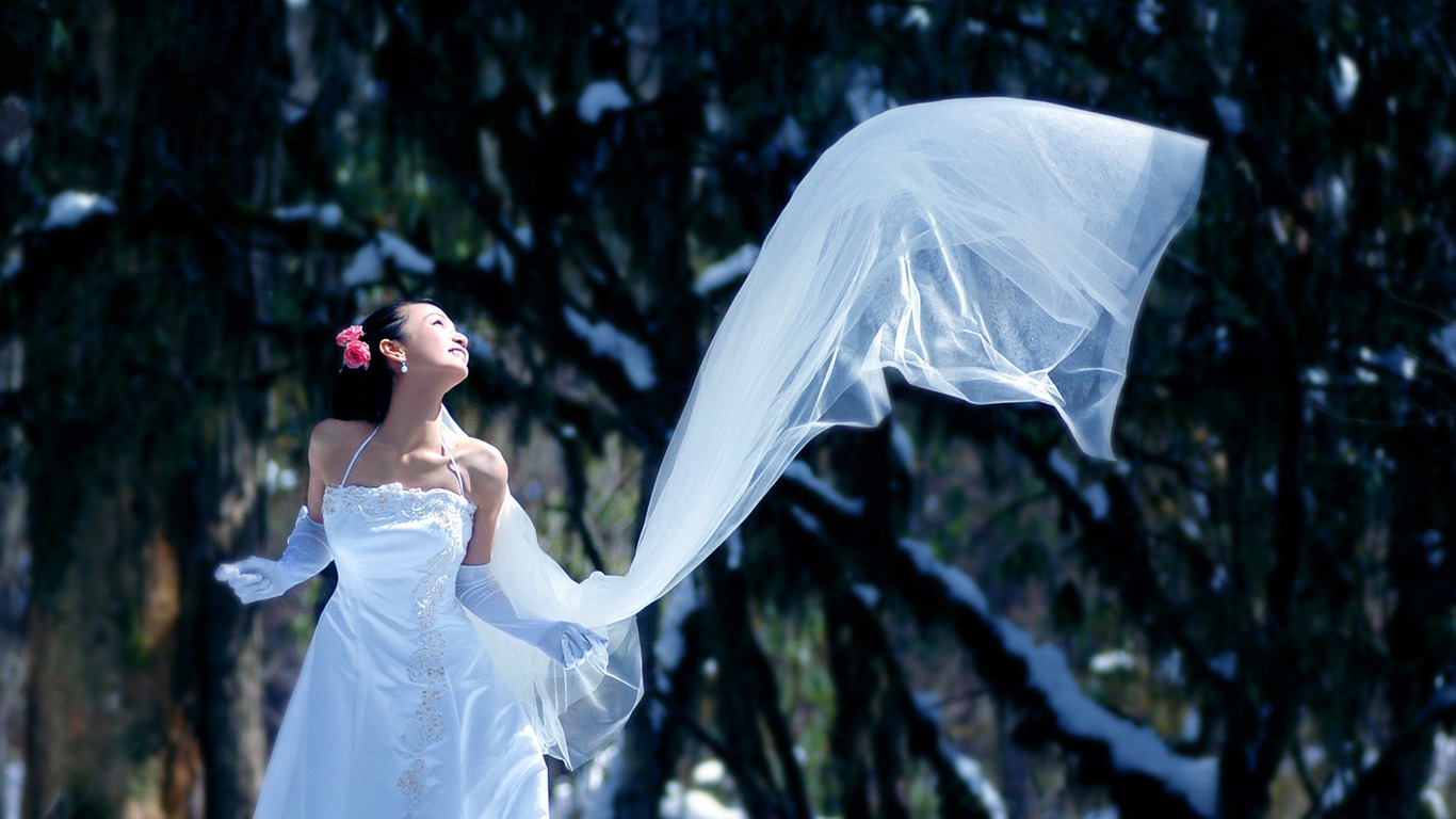 美しい結婚式の花嫁 #6 - 1366x768
