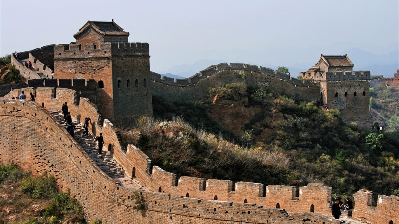 Jinshanling Gran Muralla (Minghu obras Metasequoia) #9 - 1366x768