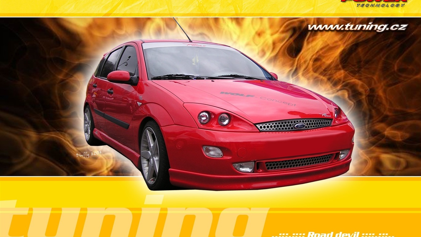 Feu de voiture wallpaper HD #25 - 1366x768