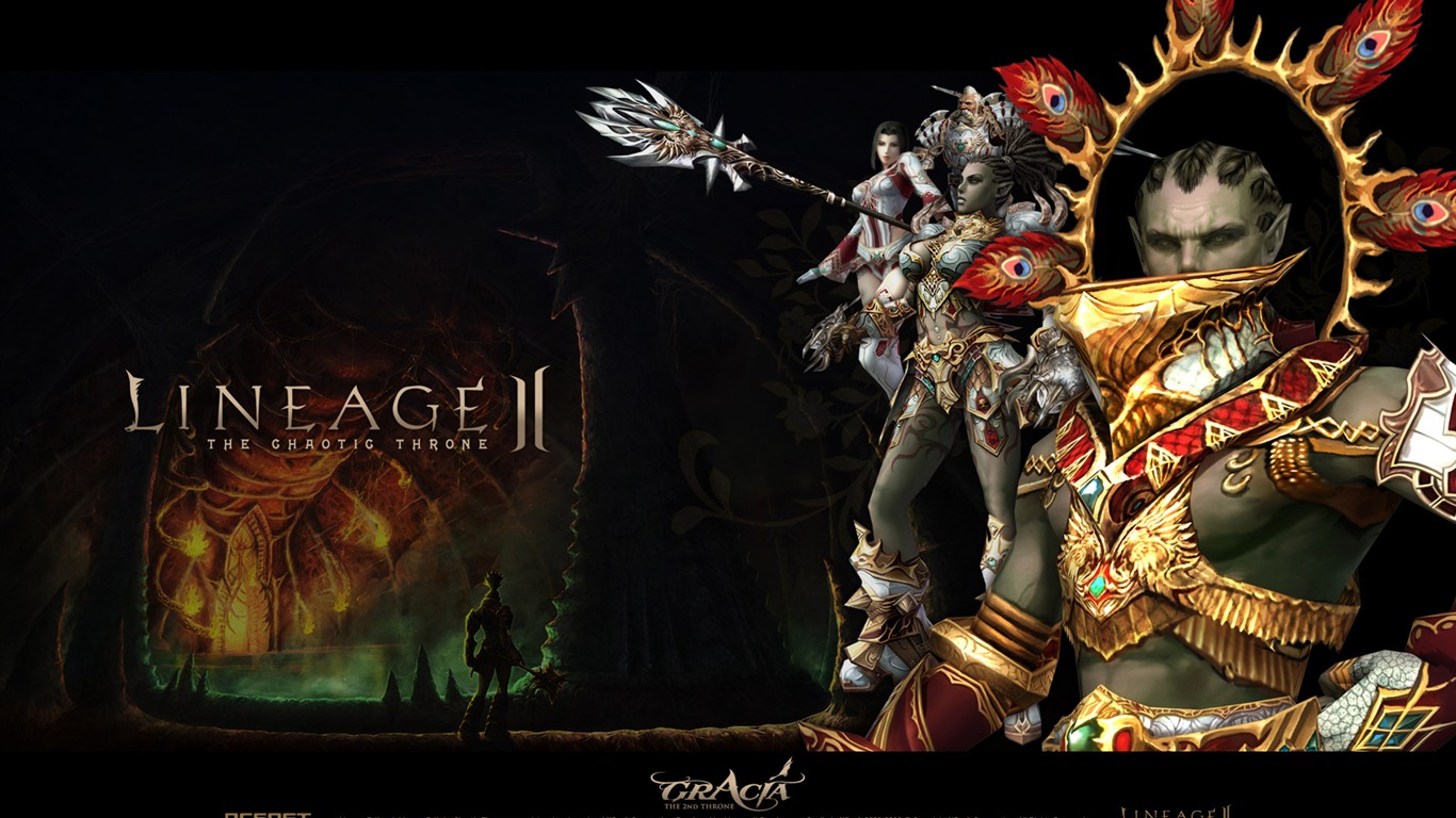 LINEAGE Ⅱ modeling HD gaming wallpapers #2 - 1366x768