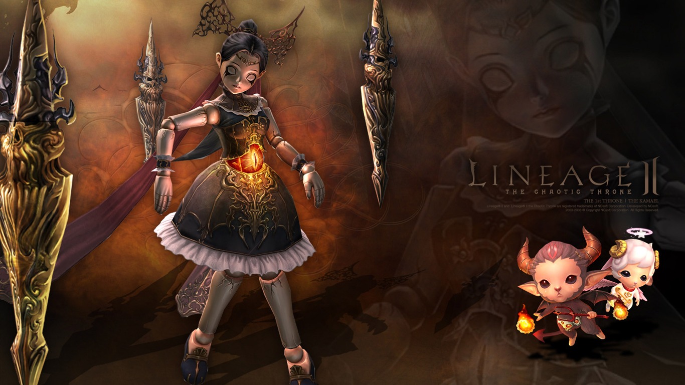 LINEAGE Ⅱ Modellierung HD-Gaming-Wallpaper #19 - 1366x768