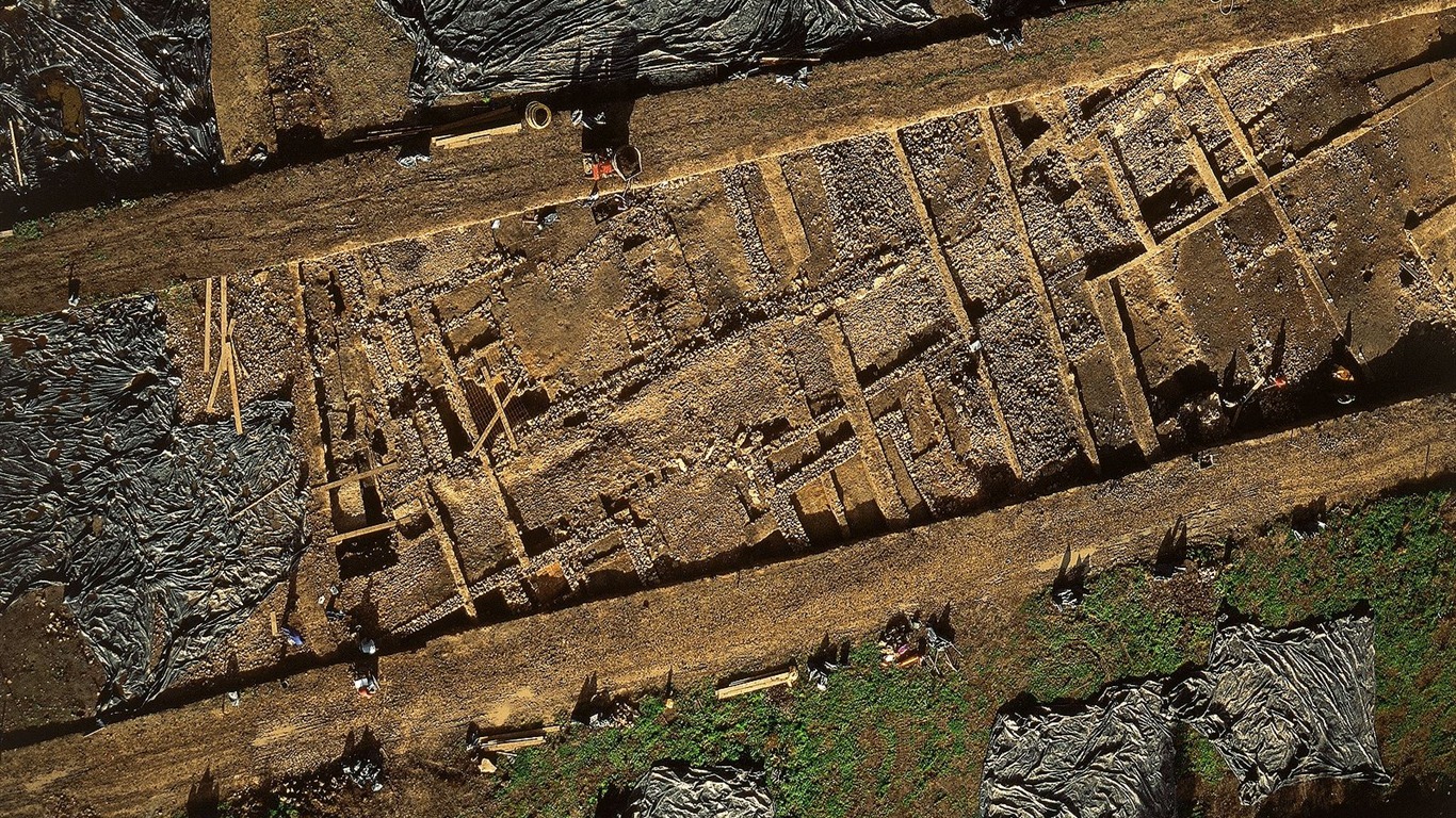 La fotografía aérea se pregunta fondos de pantalla #3 - 1366x768