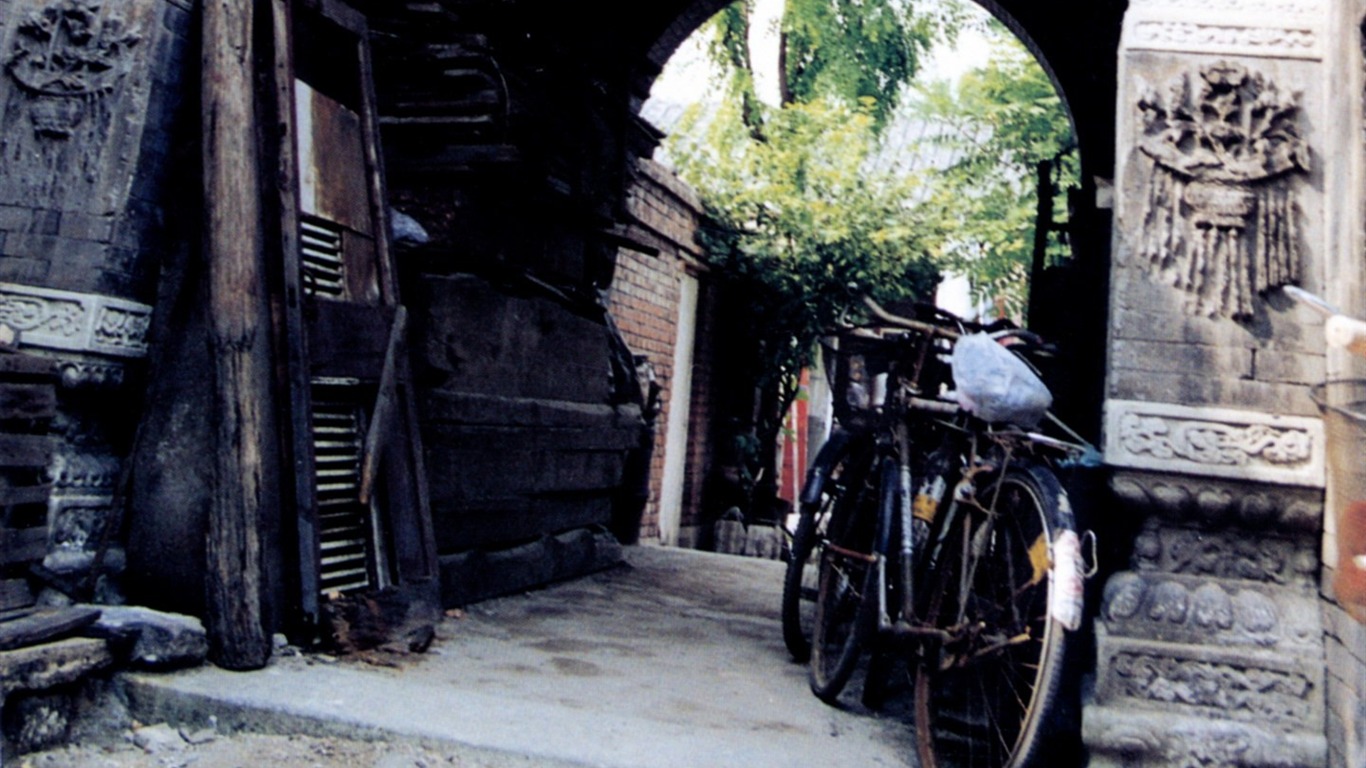 Старый Hutong жизни старые фотографии обои #12 - 1366x768