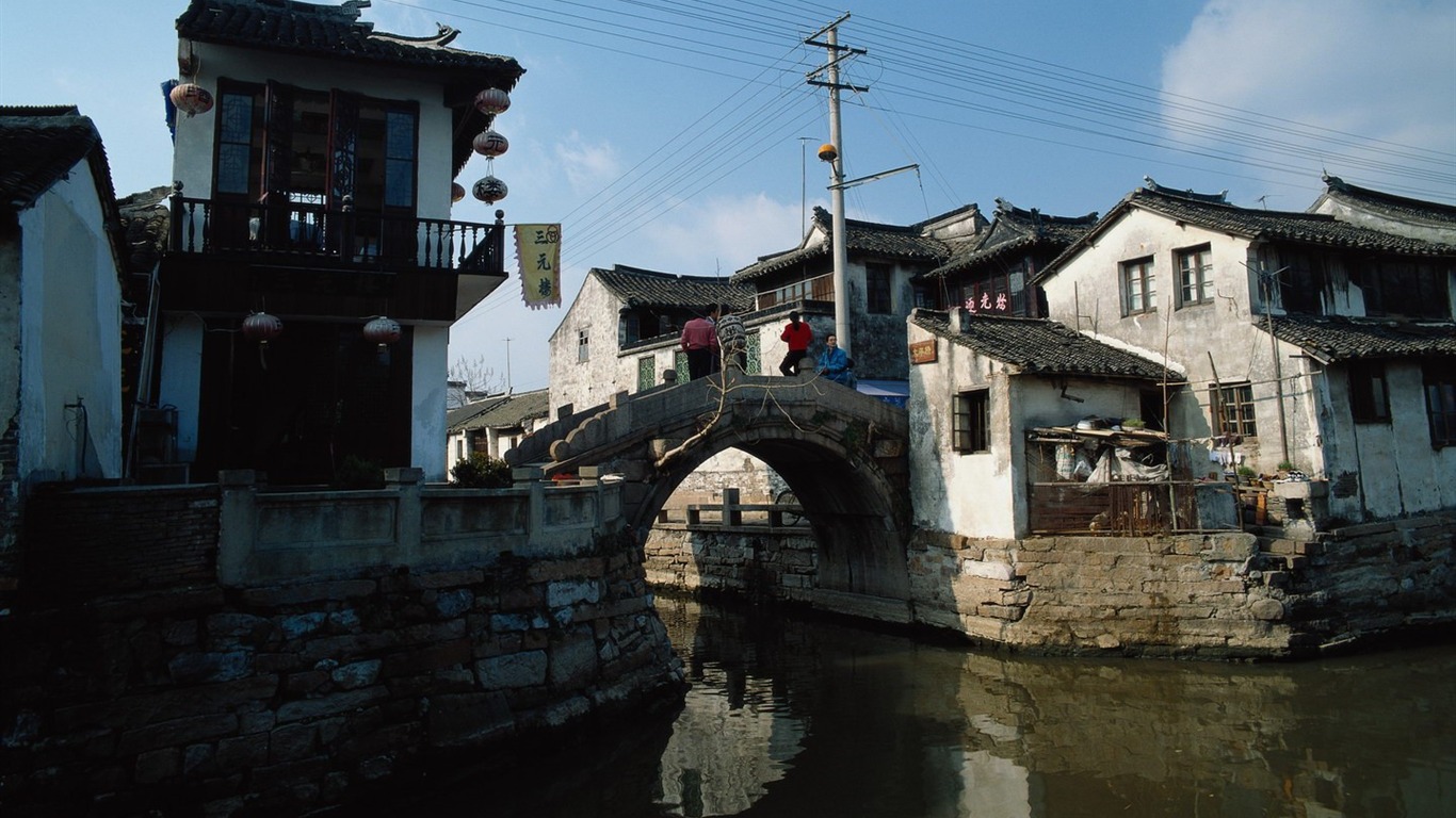 Старый Hutong жизни старые фотографии обои #20 - 1366x768