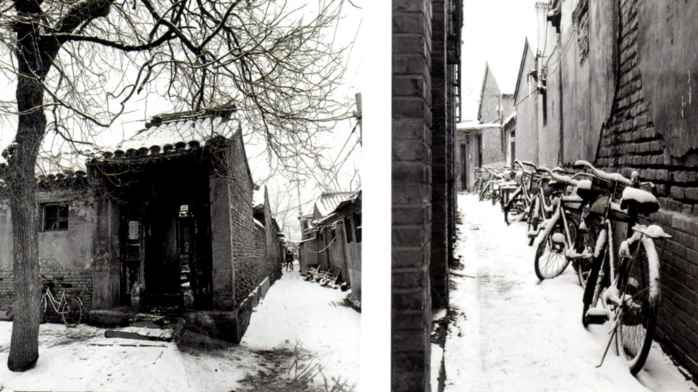 Old Hutong life for old photos wallpaper #30 - 1366x768