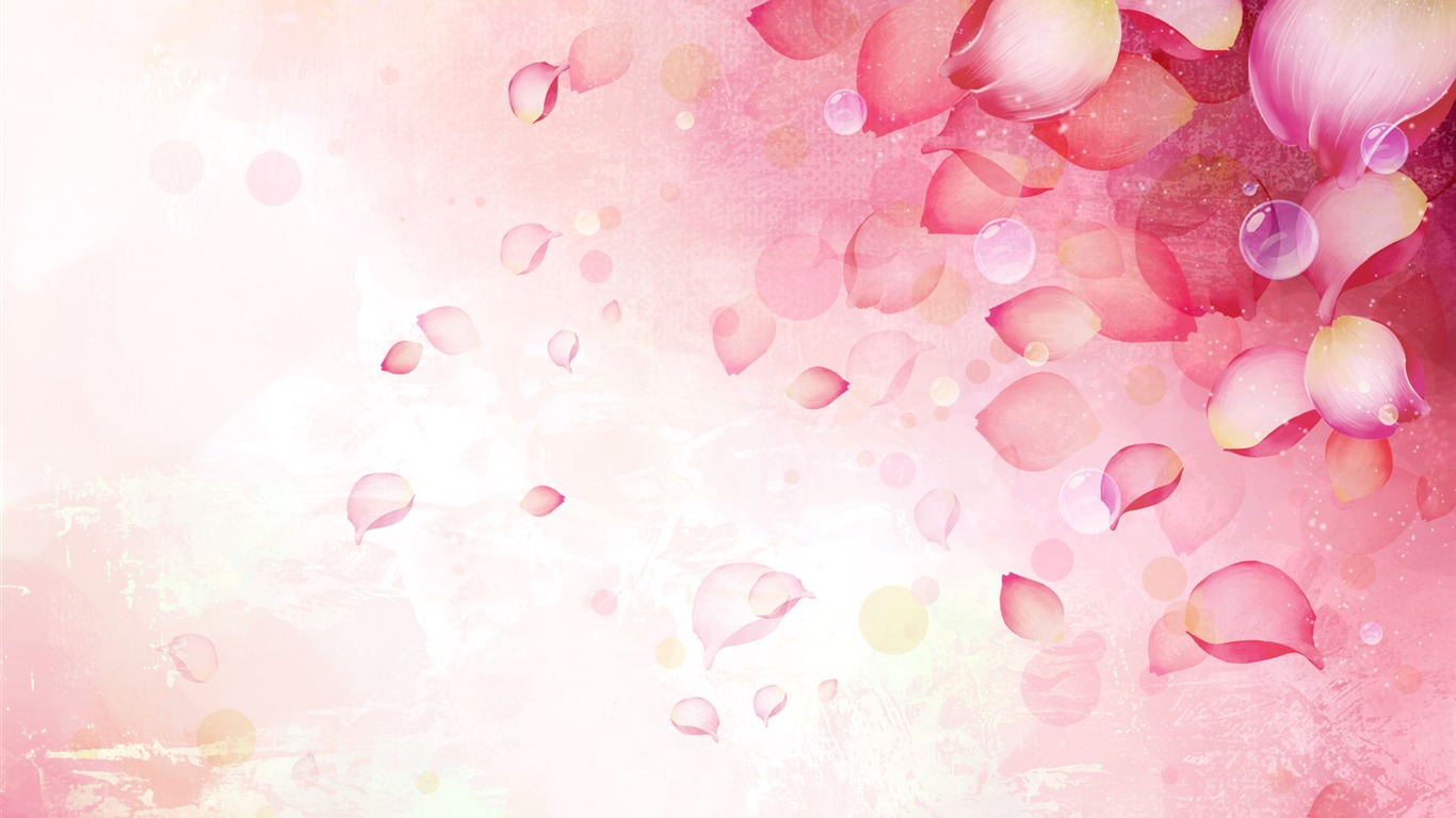 Synthetic Wallpaper Colorful Flower #10 - 1366x768