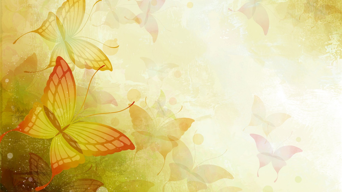 Synthetic Wallpaper Colorful Flower #11 - 1366x768