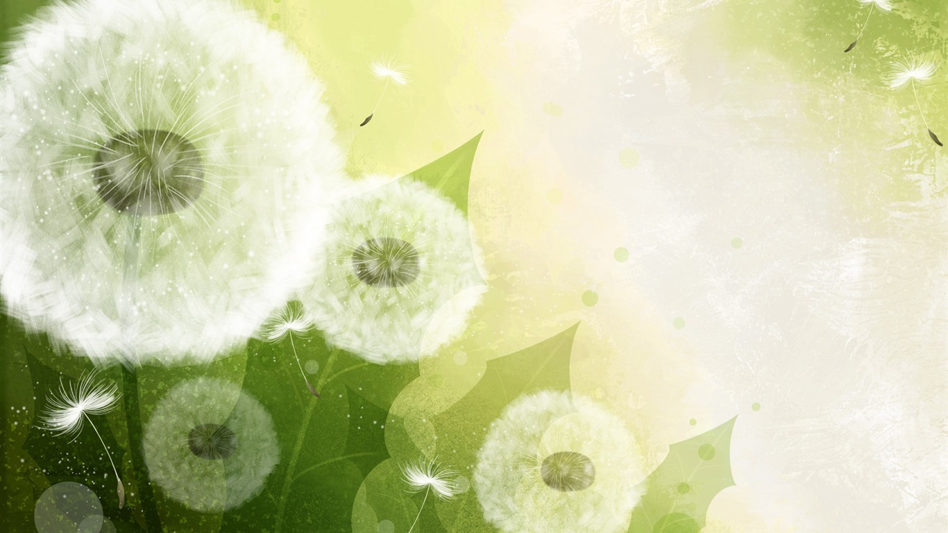 Synthetic Wallpaper Colorful Flower #13 - 1366x768