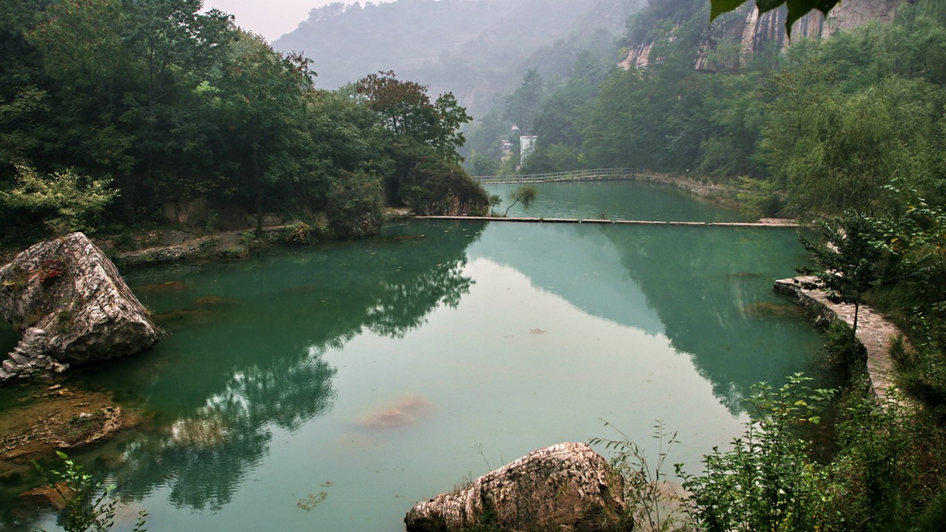 Мы Taihang горы (Minghu Метасеквойя работ) #13 - 1366x768