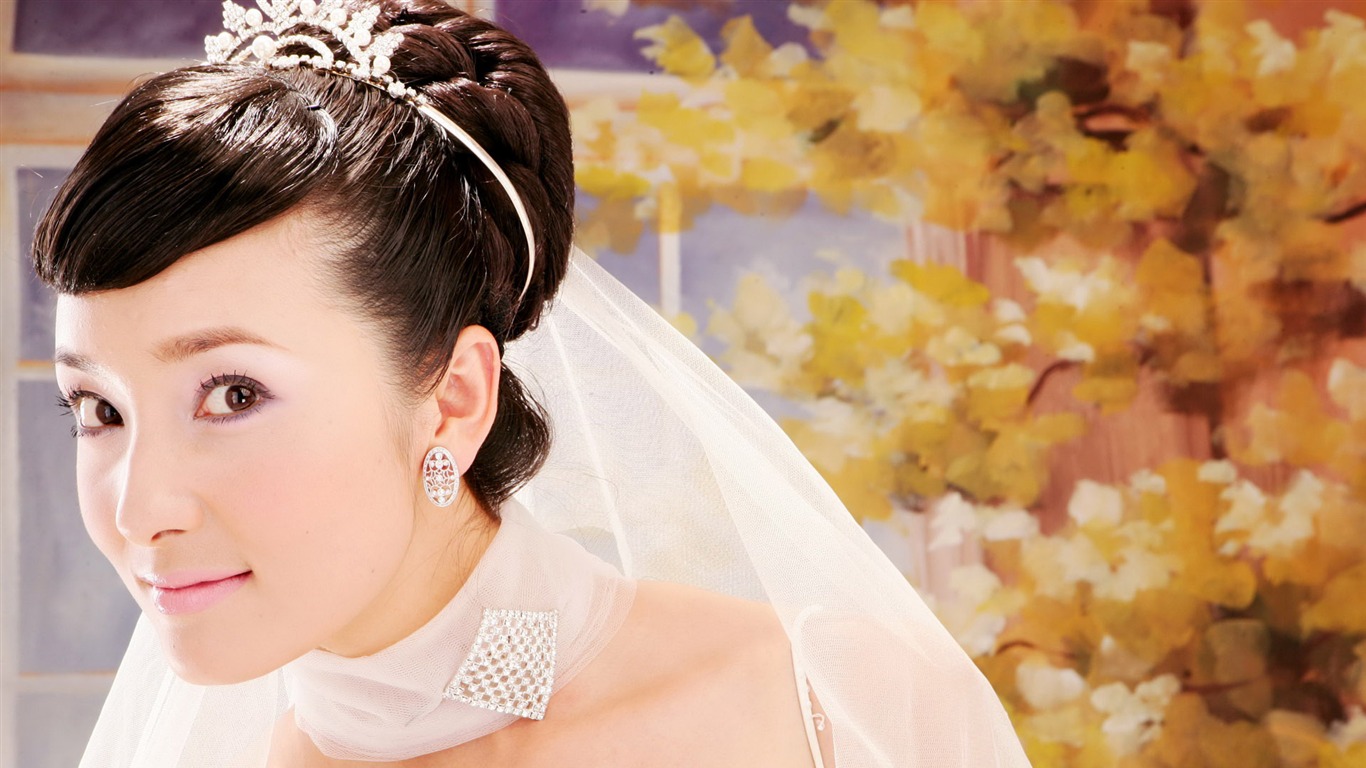 Beautiful pure bride wallpaper #7 - 1366x768