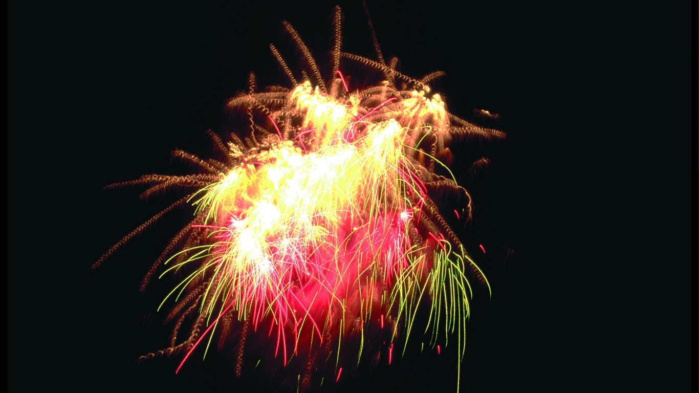 Festival fireworks display wallpaper #44 - 1366x768