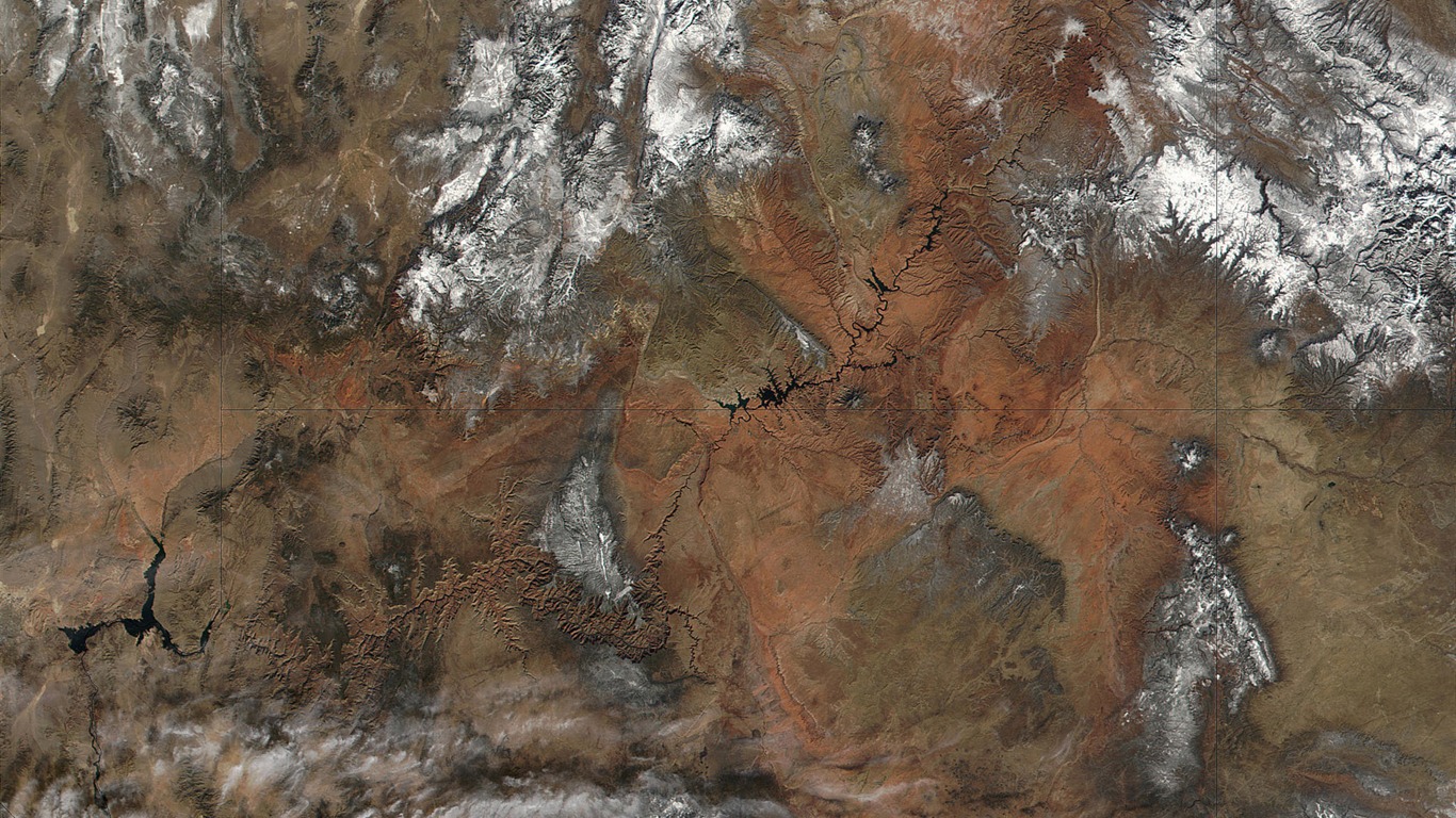 HD wallpaper krásný pohled z ptačí perspektivy na Zemi #11 - 1366x768