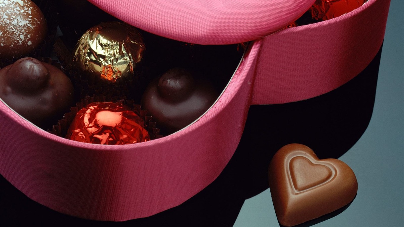 La tinta indeleble Día de San Valentín de chocolate #2 - 1366x768