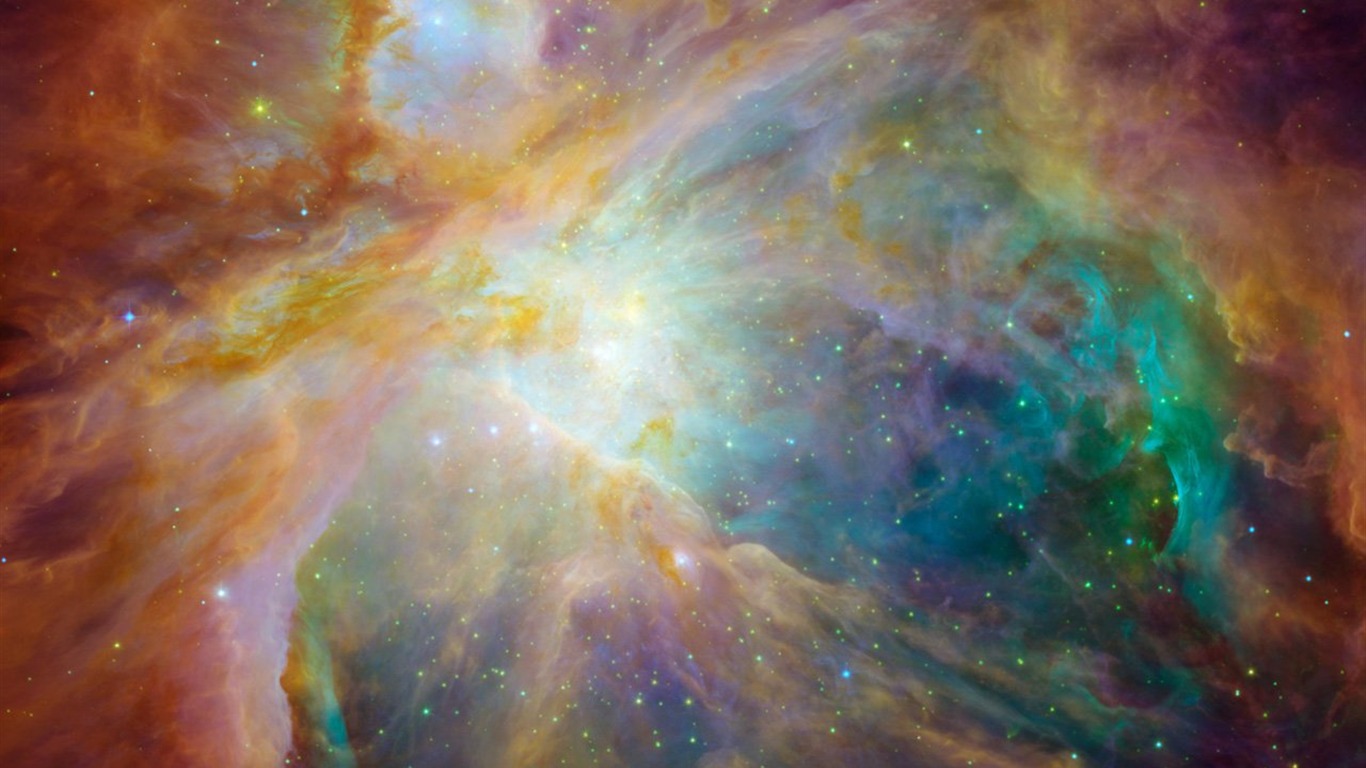 Fond d'écran étoiles et les galaxies de la NASA #14 - 1366x768
