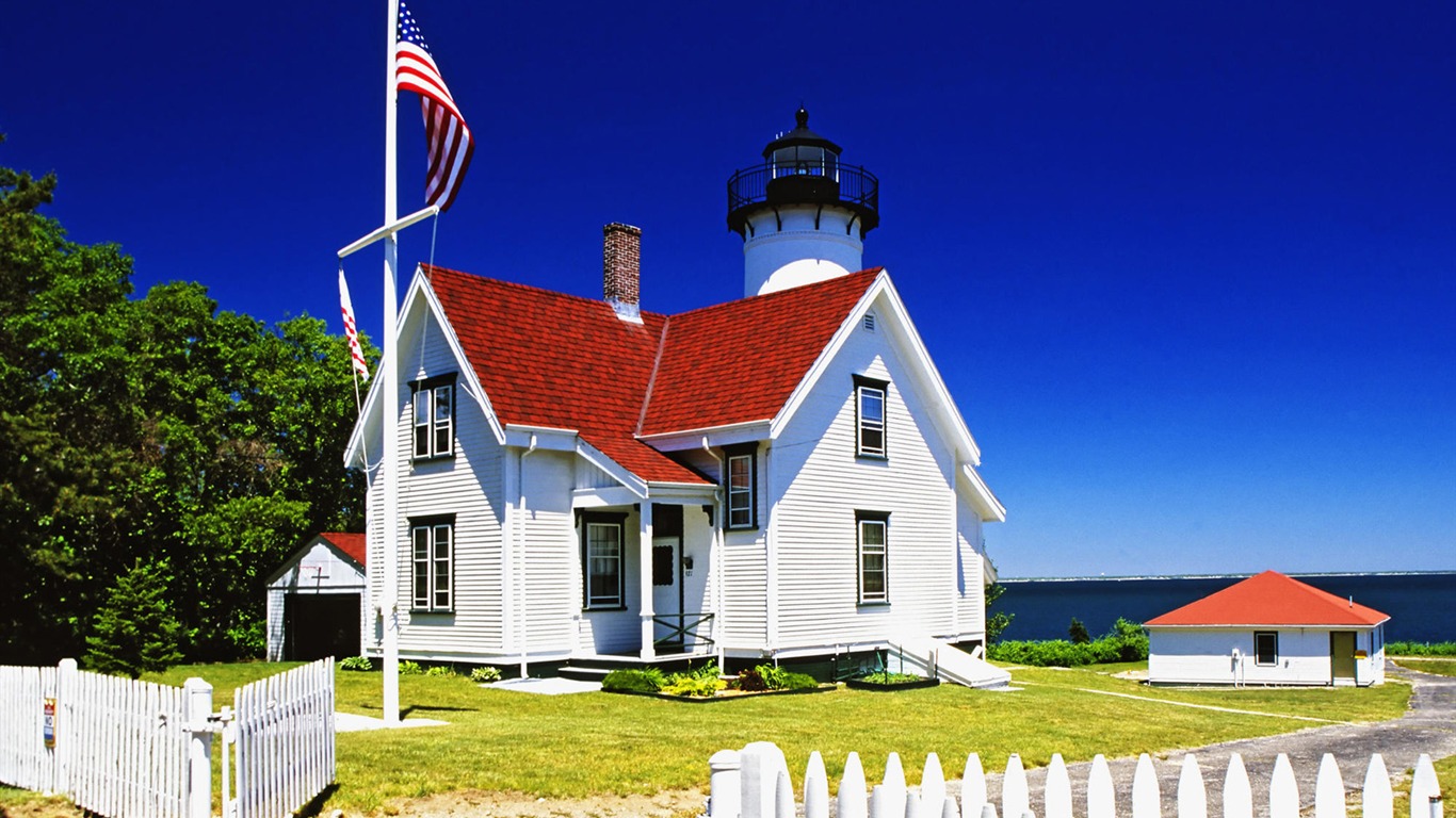 Coastal Lighthouse HD Wallpaper #1 - 1366x768