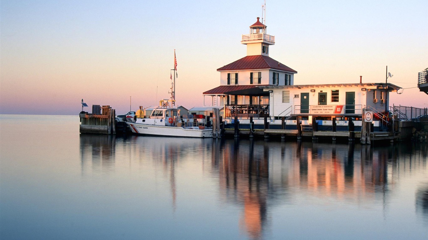 Pobřežní Lighthouse HD Wallpaper #15 - 1366x768