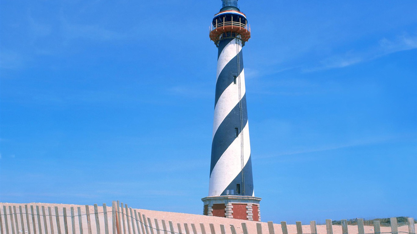 Pobřežní Lighthouse HD Wallpaper #34 - 1366x768