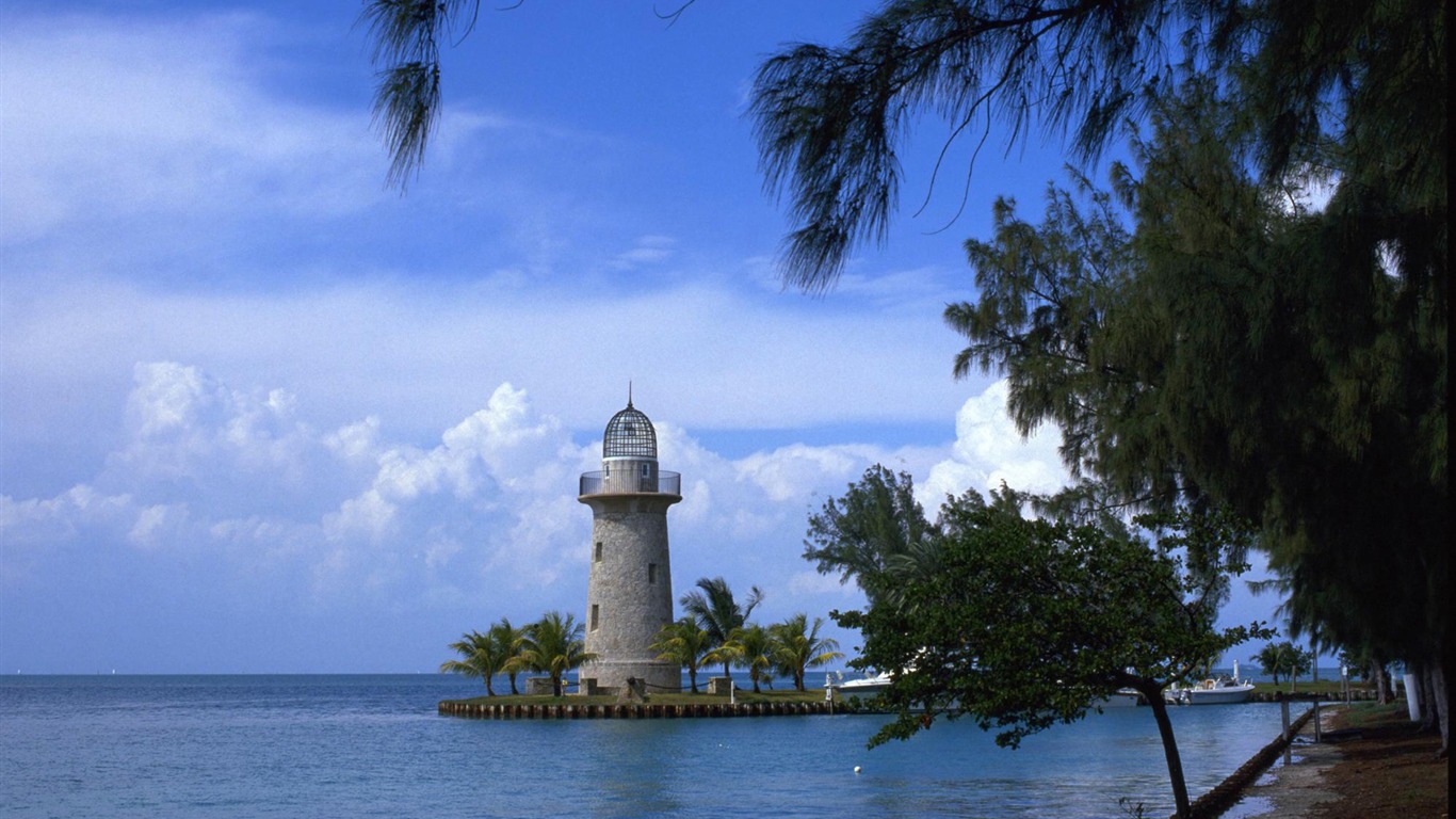 Pobřežní Lighthouse HD Wallpaper #38 - 1366x768