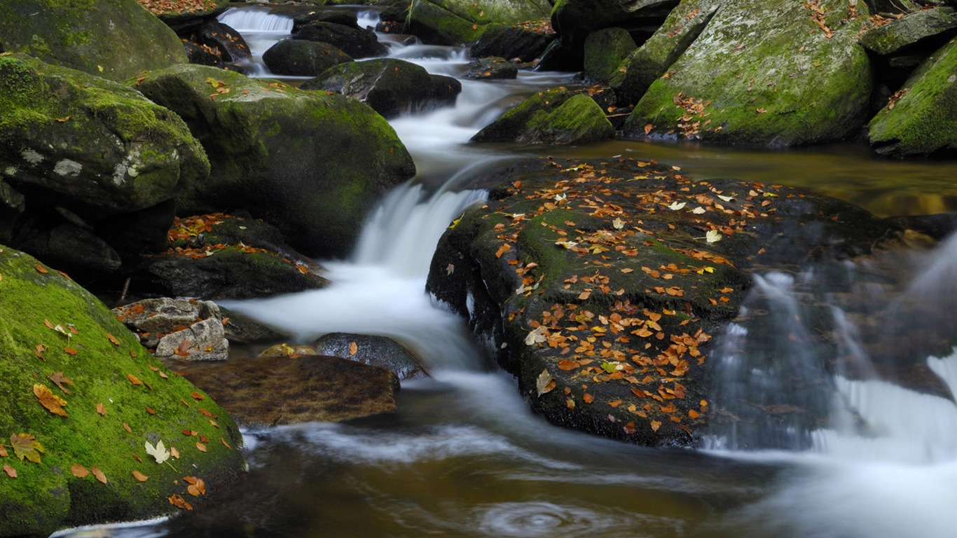 Vodní toky HD Tapety na plochu #13 - 1366x768