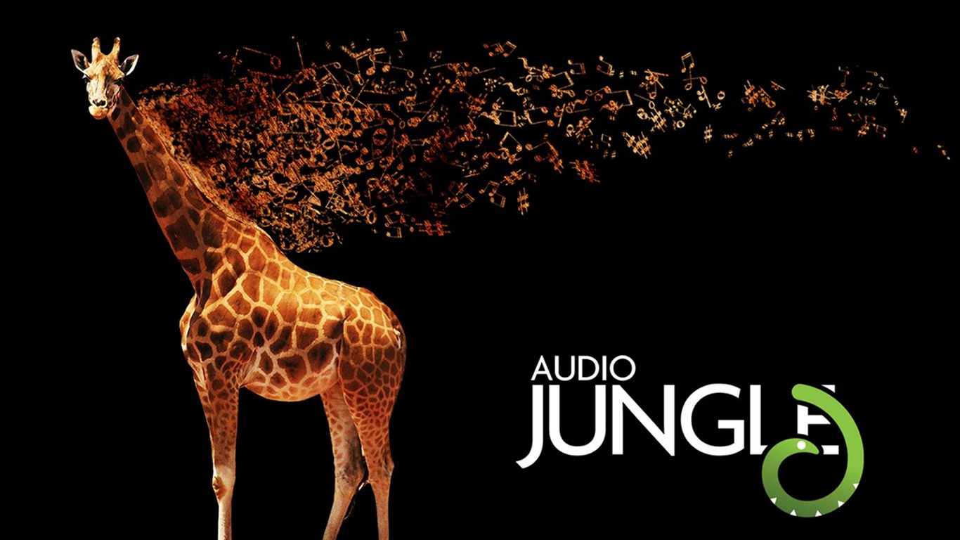 Аудио джунглей Обои Дизайн #11 - 1366x768