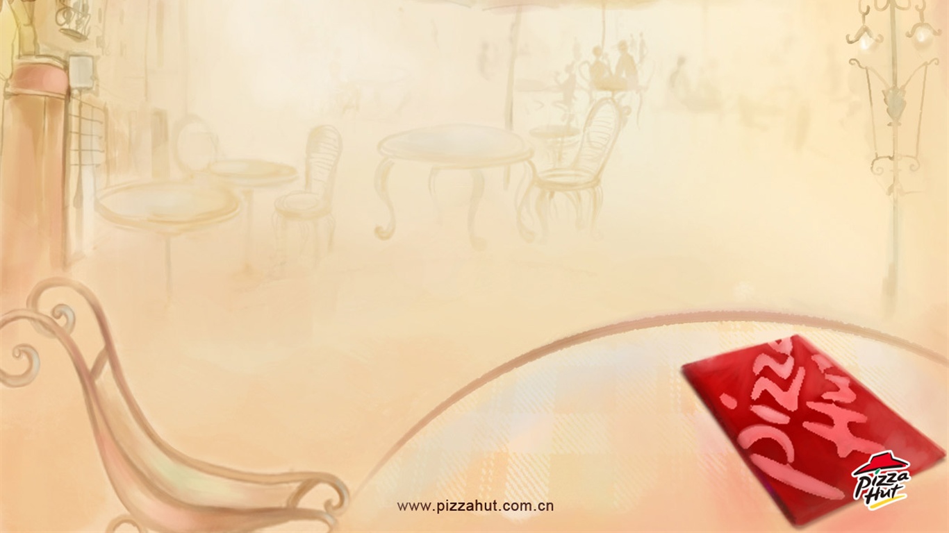 Pizza Hut wallpaper design publicitaire (1) #29 - 1366x768