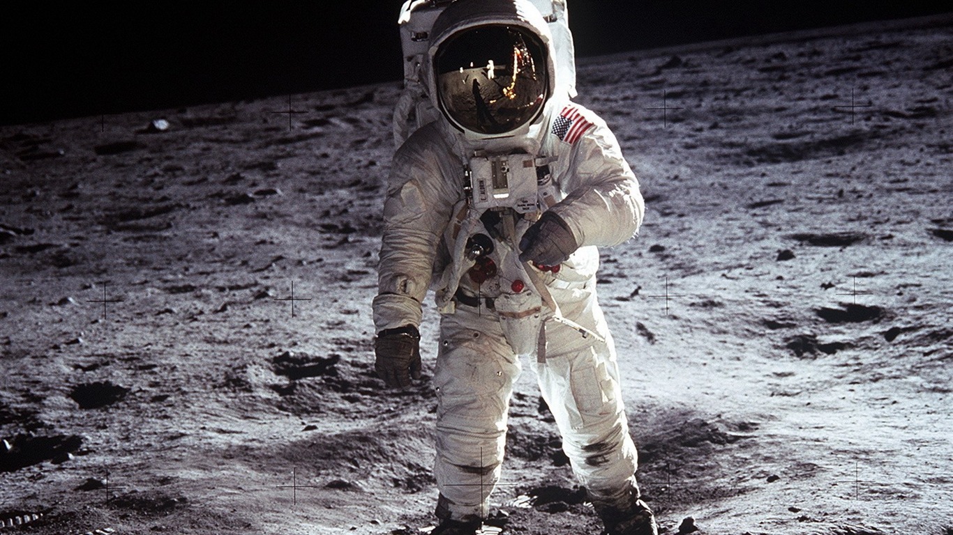 アポロ11号珍しい写真壁紙 #1 - 1366x768