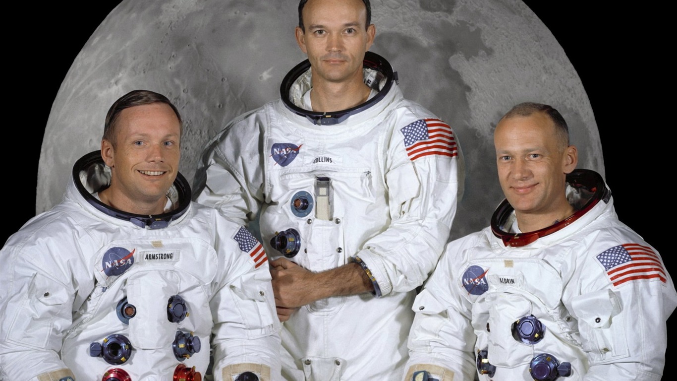 Apollo 11 rare photos wallpapers #2 - 1366x768