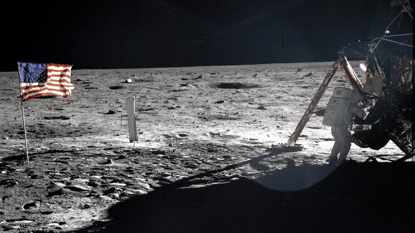 アポロ11号珍しい写真壁紙 #3 - 1366x768