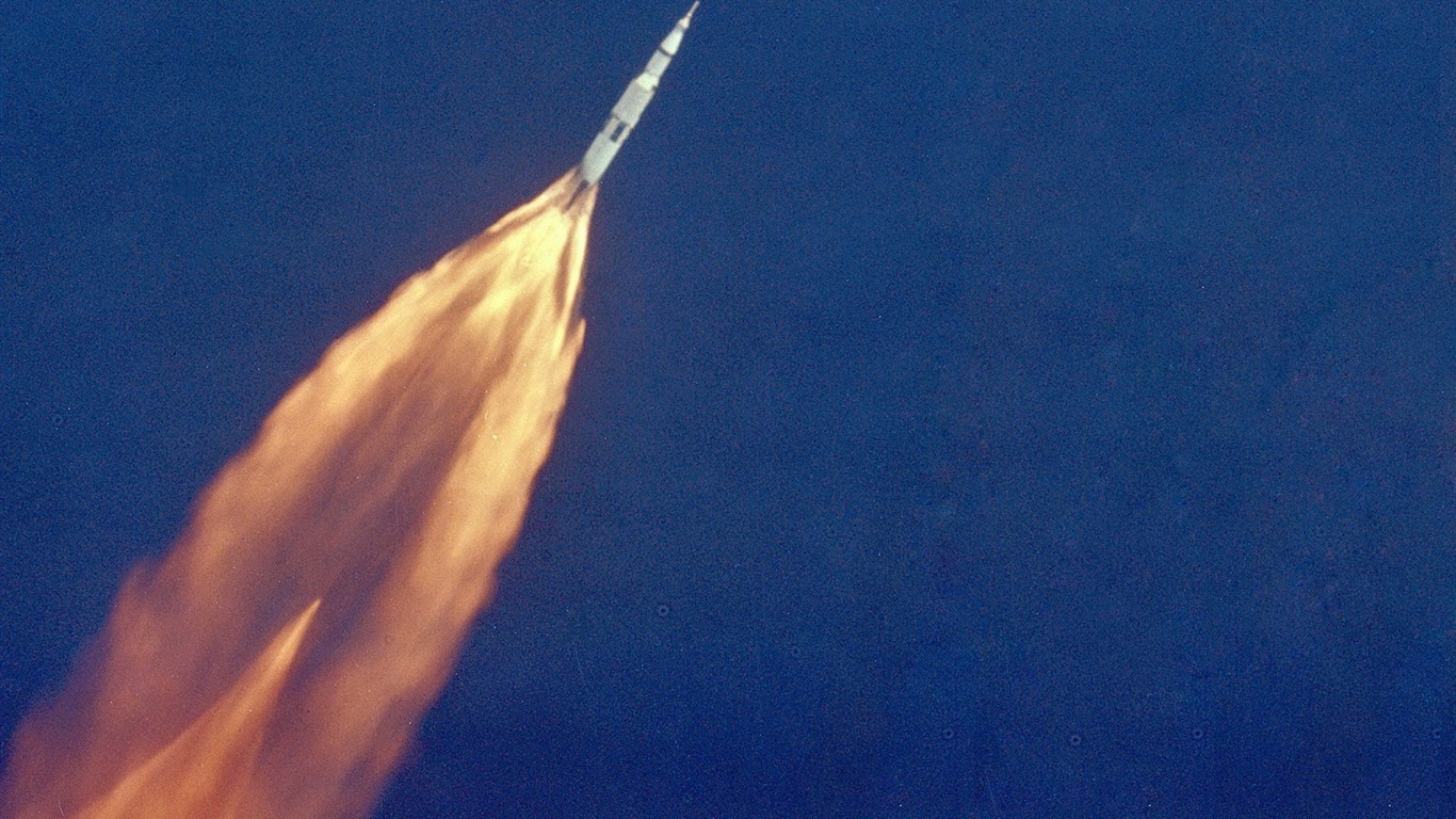 아폴로 11 호 드문 사진 월페이퍼 #34 - 1366x768