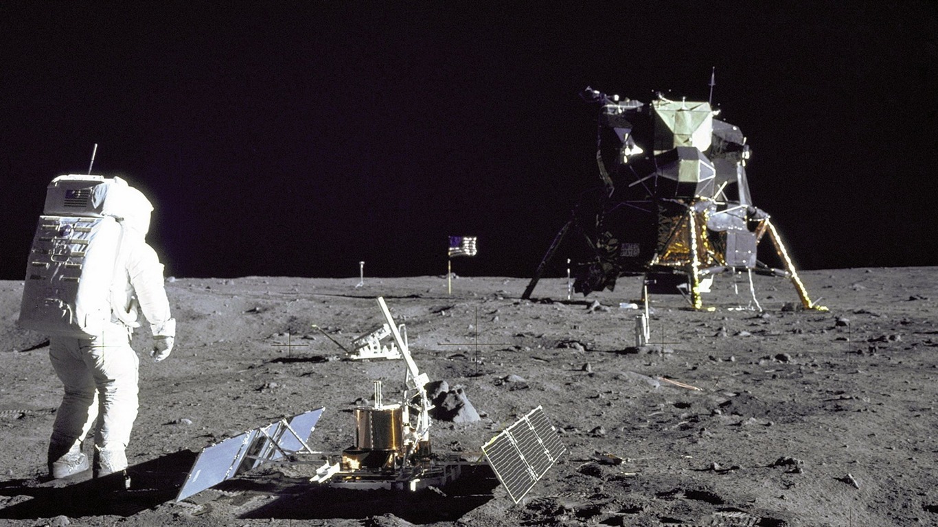 阿波罗11珍贵照片壁纸39 - 1366x768