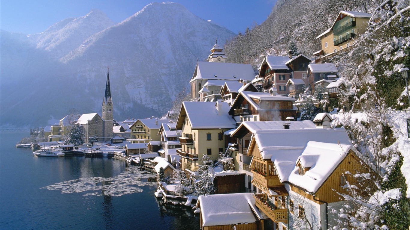 오스트리아 배경 화면의 아름다운 풍경 #1 - 1366x768